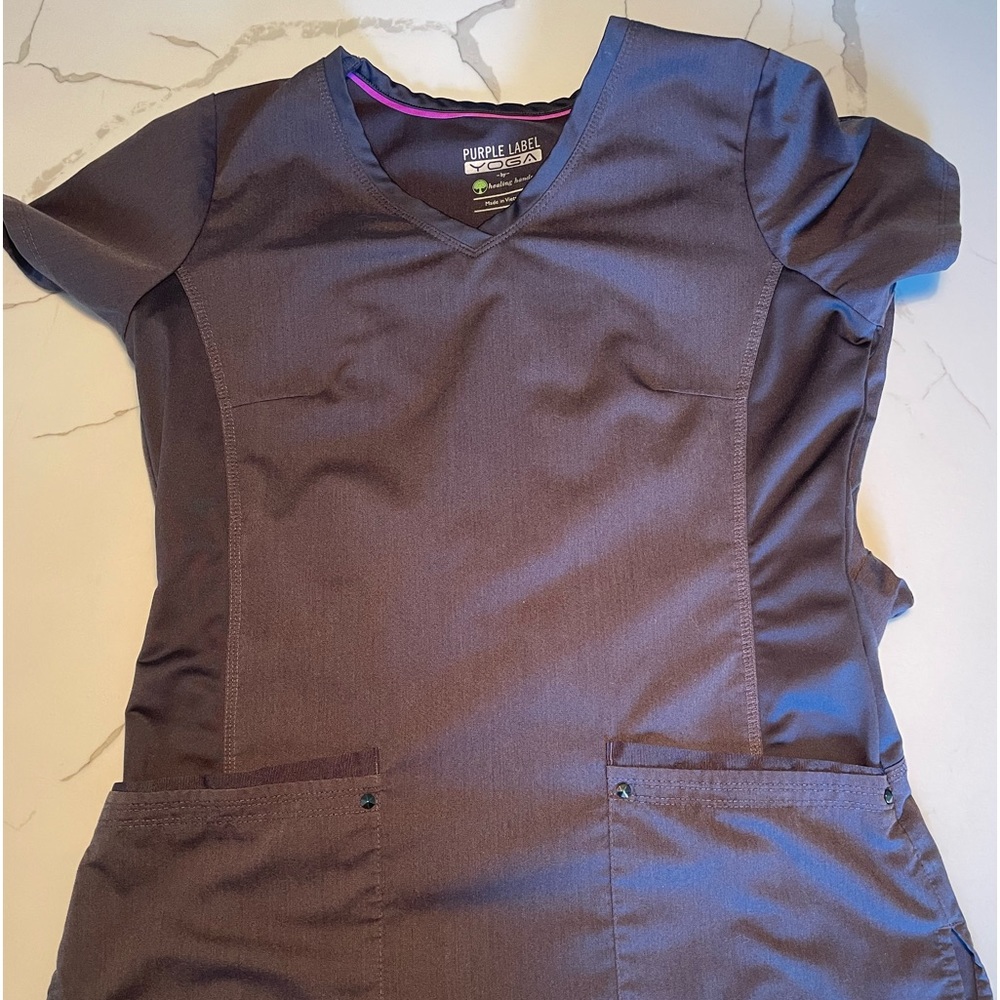 Healing Hands Scrub set! Pewter grey! Size Small. Exc used condition.